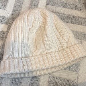 Cozy Cream Knit Beanie Jcrew cashmere